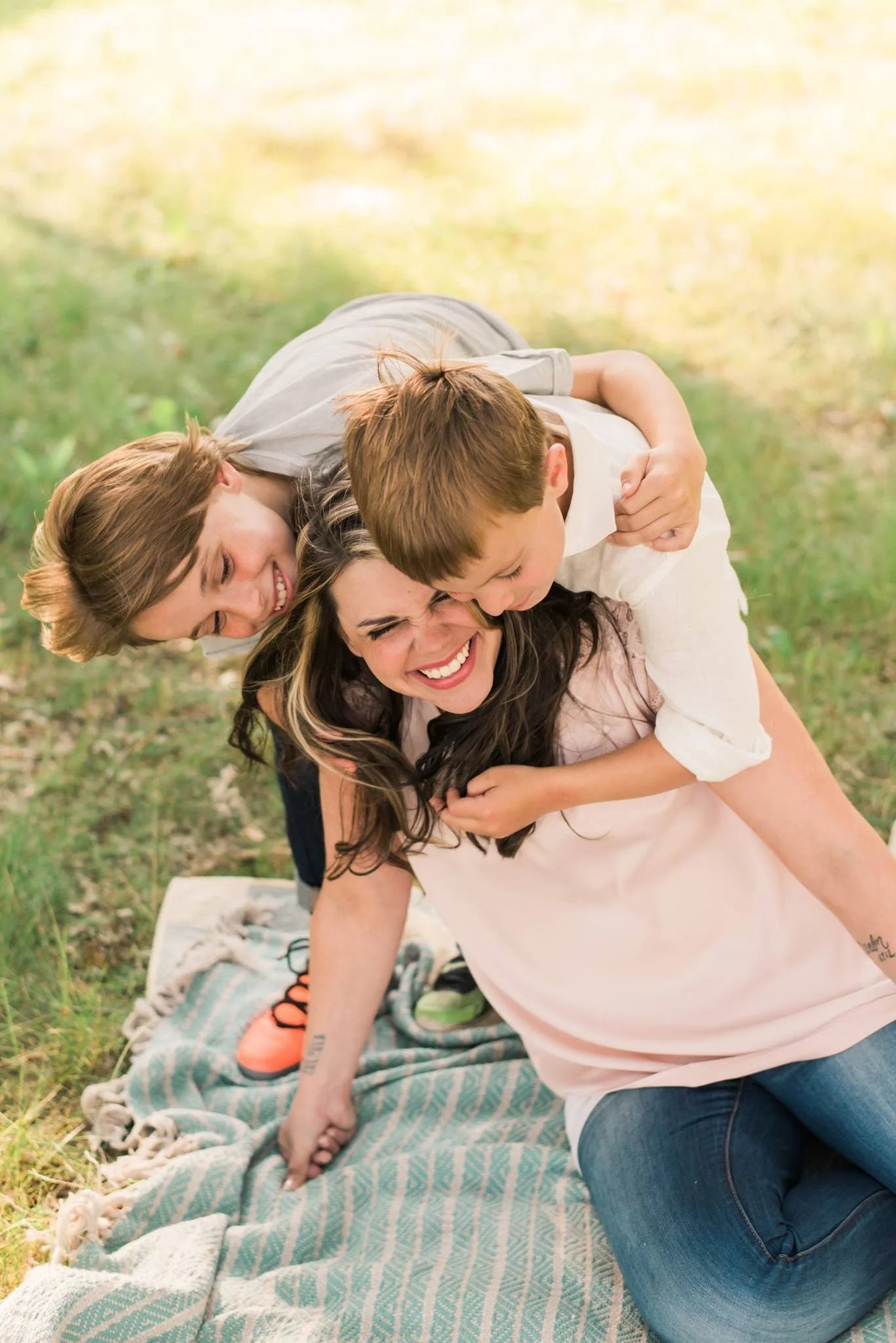 Family enjoying outdoors