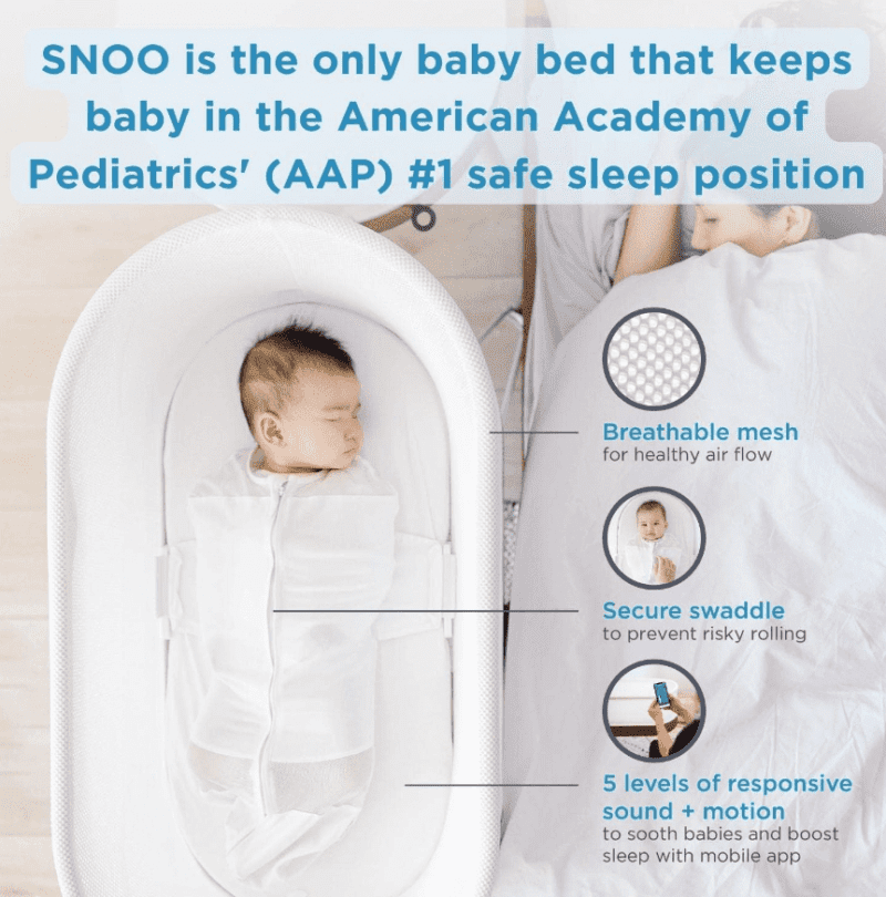 3837410073 SNOO | Smart Sleeper Baby Bassinet 2024